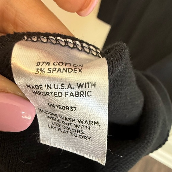 STOWAWAY COLLECTION size small black maternity dress with gold side buttons 1804 - Picture 6 of 9